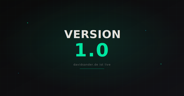 davidsander.de v1.0 geht endlich online